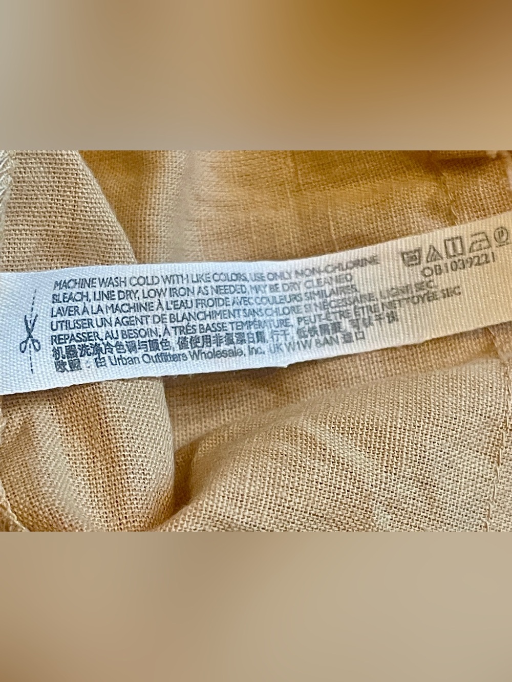 Free People Marguerita Maxi Skirt Golden Yellow Pull-On Cotton Linen Sz L NWT - Picture 13 of 13